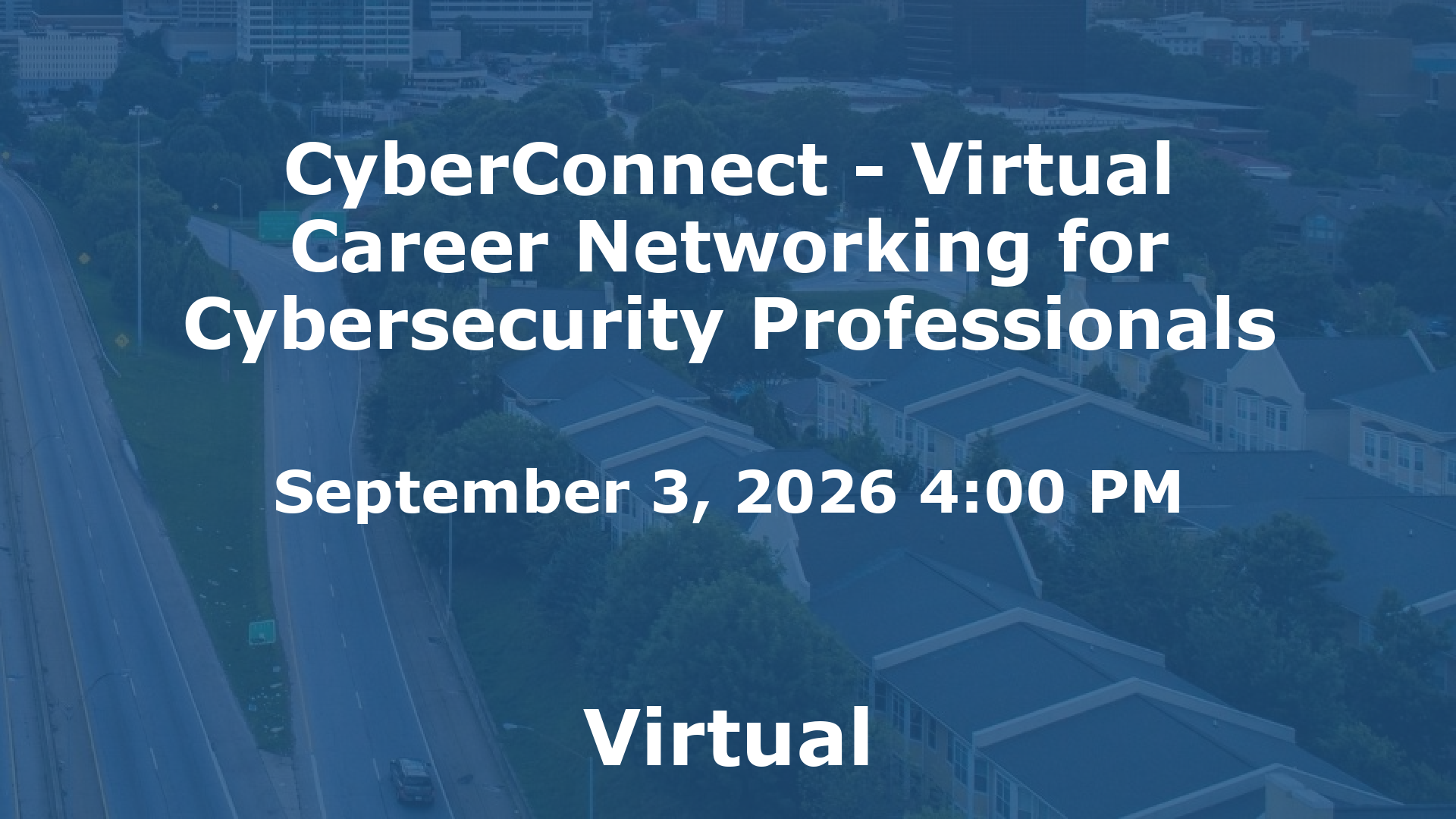 CyberConnect - Virtual Career Networking for Cybersecurity Professionals event image